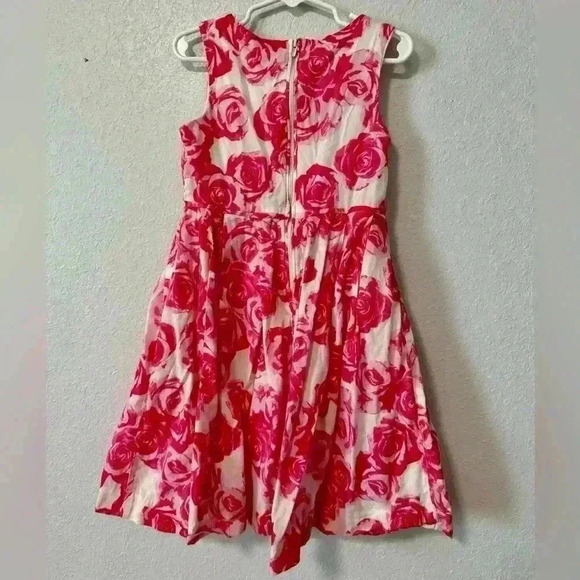 OshKosh B’gosh Vibrant Pink Floral Dress size 6 - Picture 2 of 3